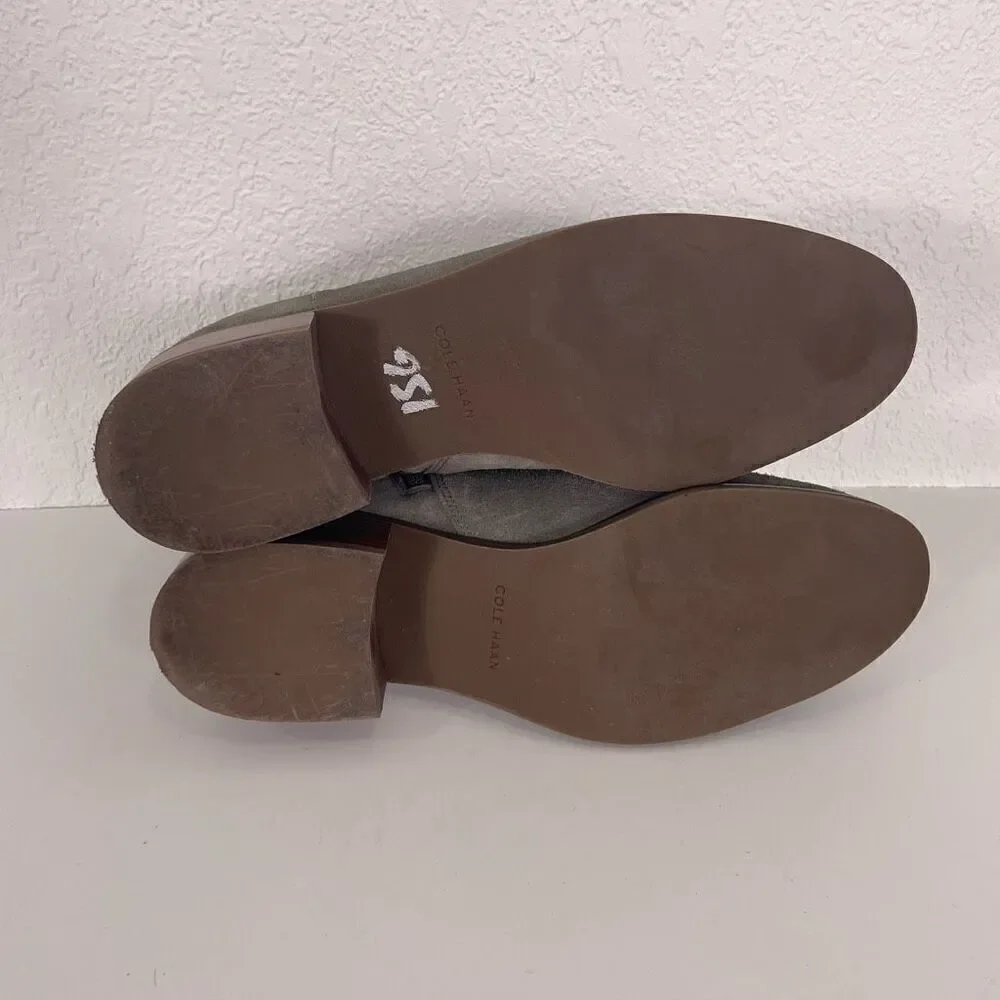 Cole‎ Haan Grey Suede Ankle Booties Size 7.5